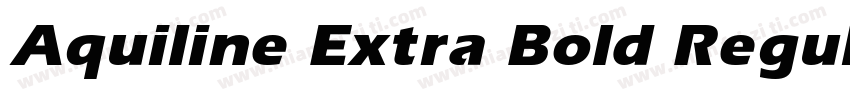 Aquiline Extra Bold Regular字体转换